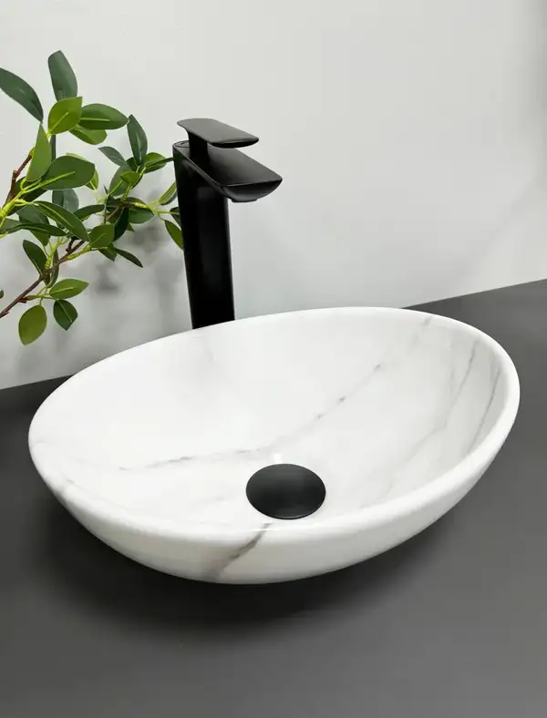 VBI Parma S Marble Nature Glossy Умивальник, глянцевий (VBI-011002) VBI Parma S Marble Nature Glossy Умивальник, глянцевий (VBI-011002)