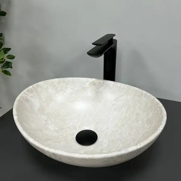 VBI Parma Light Stone Накладна раковина, світлий камінь (VBI-011006)