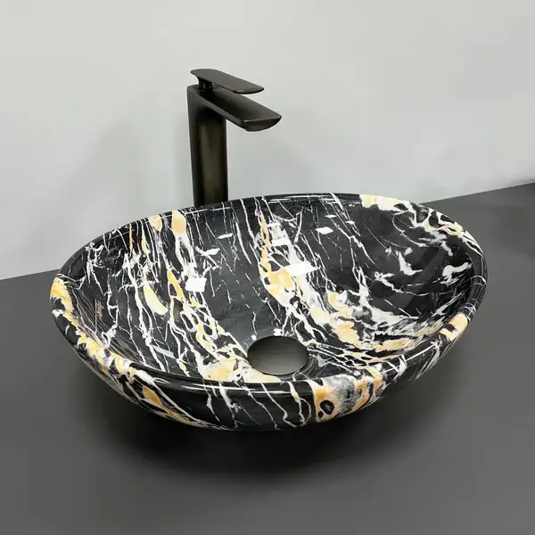 VBI PARMA Умивальник накладний, Black Opal (VBI-011008)