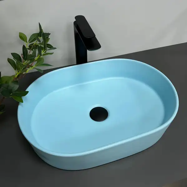 VBI VERONA 50 BLUE MATT Умивальник, синій матовий (VBI-011321)