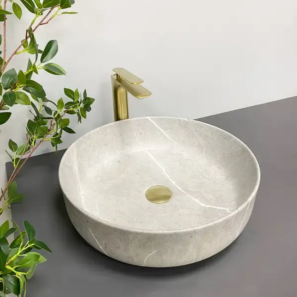 VBI Bari Grey Stone Умивальник накладний, сірий камінь (VBI-011603)