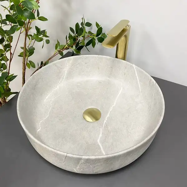 VBI Bari Grey Stone Умивальник накладний, сірий камінь (VBI-011603)