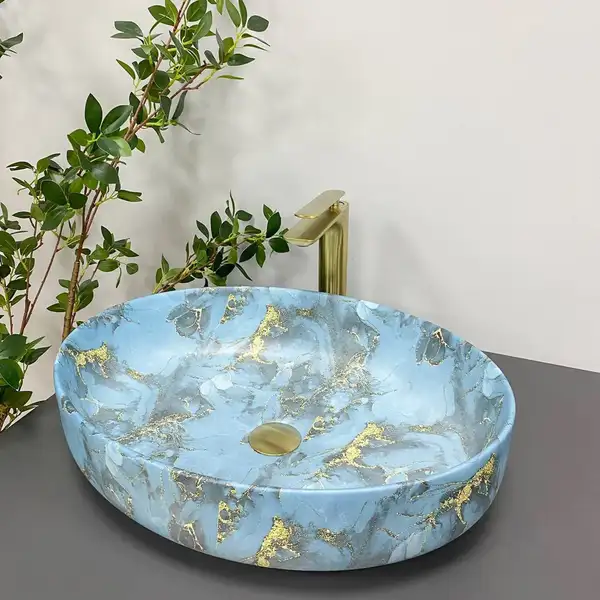 VBI UDINE MARBLE BLUE MATT Умивальник накладний (VBI-012103) VBI UDINE MARBLE BLUE MATT Умивальник накладний (VBI-012103)