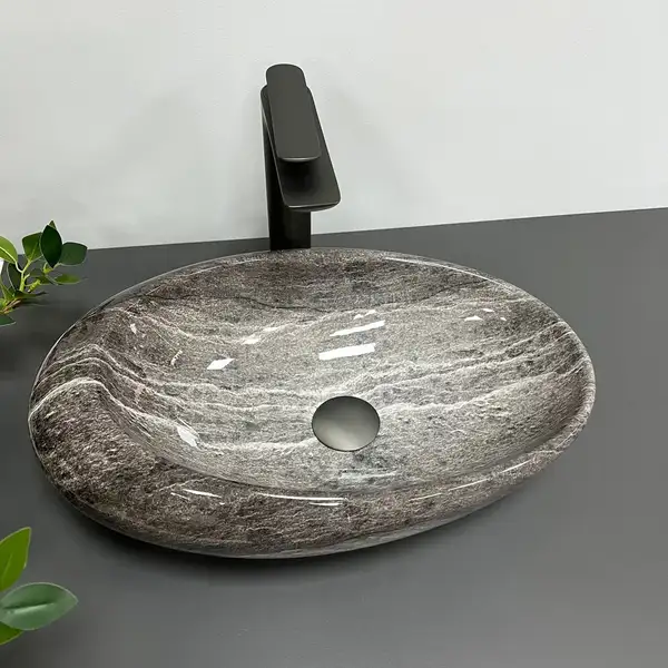 VBI VICENZA DARK STONE Умивальник накладний (VBI-014800) VBI VICENZA DARK STONE Умивальник накладний (VBI-014800)