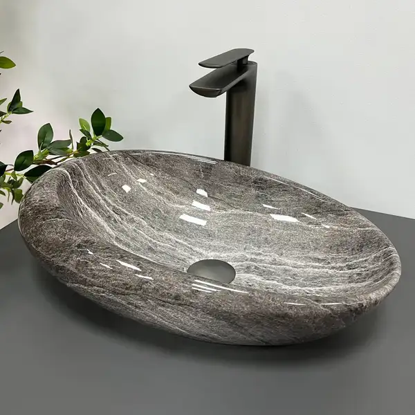 VBI VICENZA DARK STONE Умивальник накладний (VBI-014800) VBI VICENZA DARK STONE Умивальник накладний (VBI-014800)