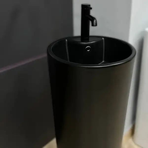 VBI Bolonia Black Matt Умивальник підлоговий, чорний (VBI-019003)
