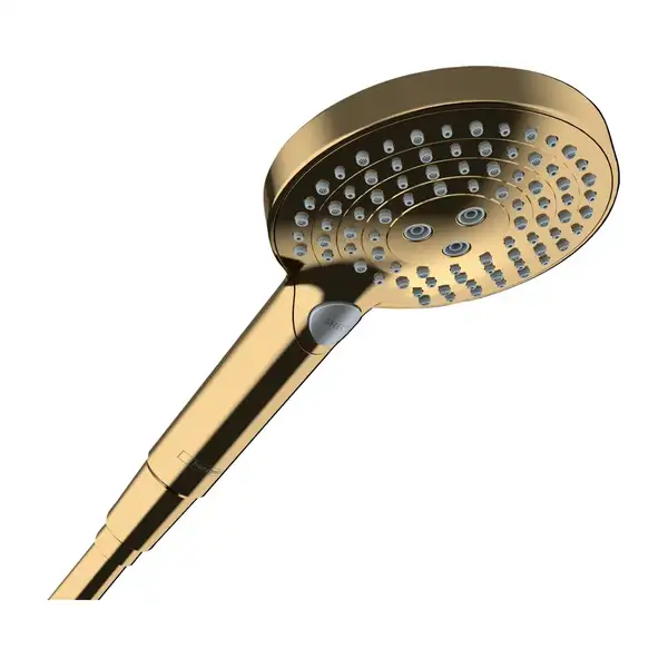 Лійка для душу Hansgrohe Raindance Select S PowderRain (колір - поліроване золото), 3 види струменя 26014990 Лійка для душу Hansgrohe Raindance Select S PowderRain (колір - поліроване золото), 3 види струменя 26014990