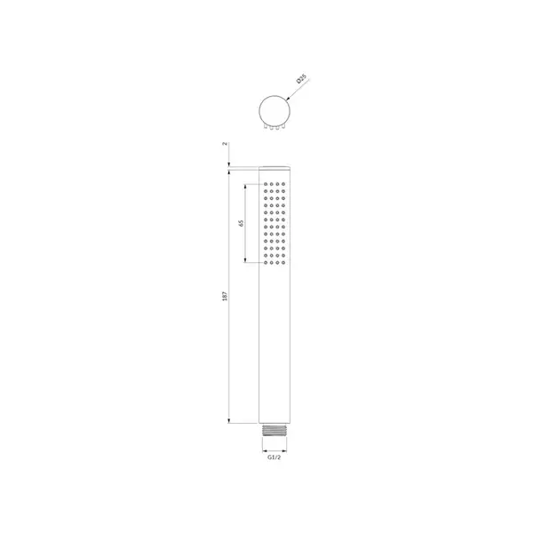 душова лійка Omnires Contour chrome (CONTOUR-RCR)