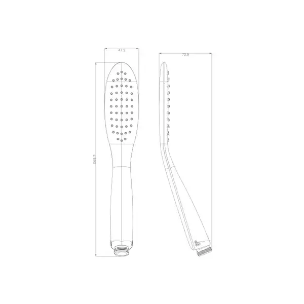 душова лійка Omnires Siena chrome/white (SIENA-RCRB)