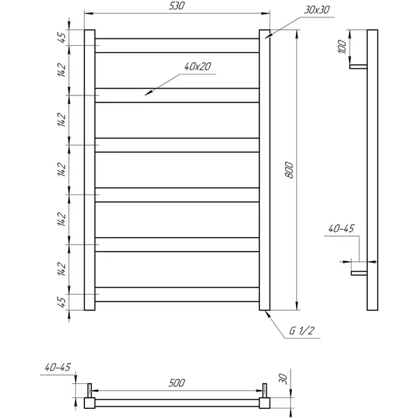 Genesis Aqua Полотенцесушитель Maxi (3104) Genesis Aqua Полотенцесушитель Maxi (3104)
