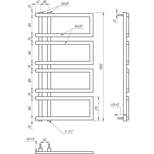 Genesis Aqua Полотенцесушитель Enzo (4404) Genesis Aqua Полотенцесушитель Enzo (4404)