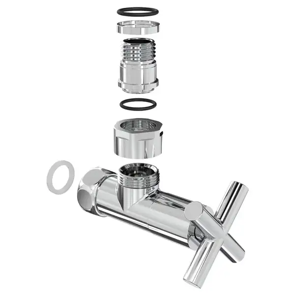 Кран кутовий Laris 1/2" - 3/4" Еліт 2шт. (ZZ-4704) (71401042)
