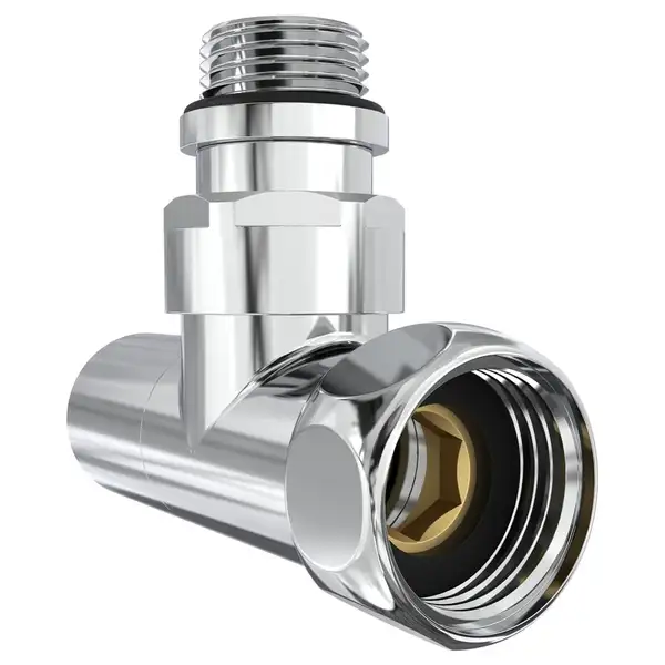 Кран кутовий Laris Звичайний 1/2" - 3/4" + ексцентрики 2шт. (LX-4701) (71401061)