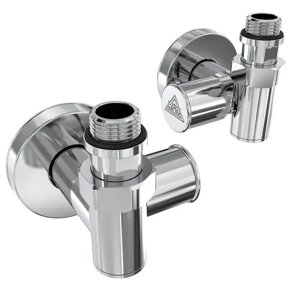 Кран кутовий Laris 1/2" - 1/2" Під ТЕН 2шт. (LX-2044) (71401063)