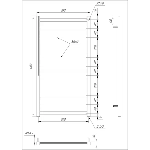 RAIFIL Хомут металевий для корпусу мембрани SUS8040 (1104)