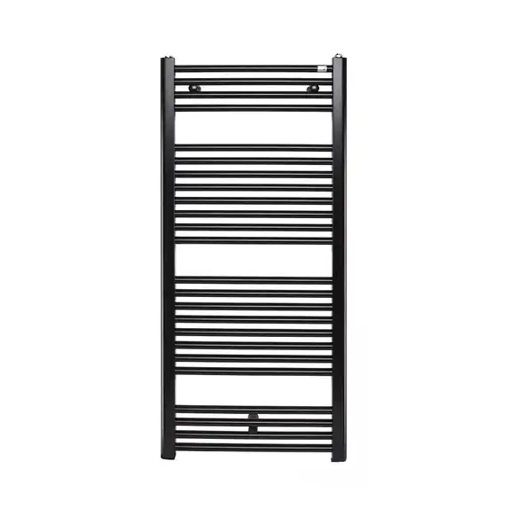 Полотенцесушитель електричний Zehnder Virando 1226х500 з теном MOA 600Вт, чорний Traffic Black (AB-120-050-9217 WEMOA06T905M)