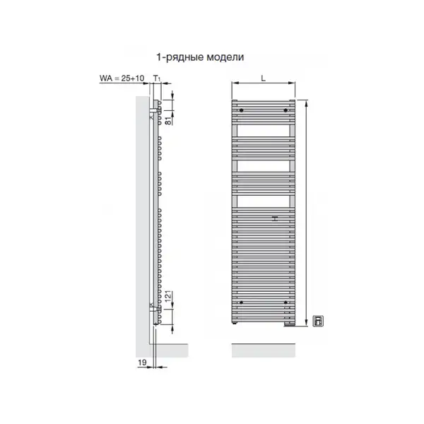 Полотенцесушитель електричний Zehnder Forma Spa 1746x496 300 Вт з електропатроном RACY-C, Bahama 0054 gloss ((LFE-070-050/GD 0054)) (LFE-070-050_GD 0054)