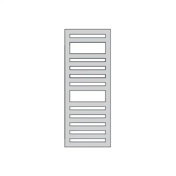 Полотенцесушитель водяний Zehnder Metropolitan Spa з віконцями для рушників 1540х400 582 Вт, Perlkup (MET-150-040 RAL 8029)