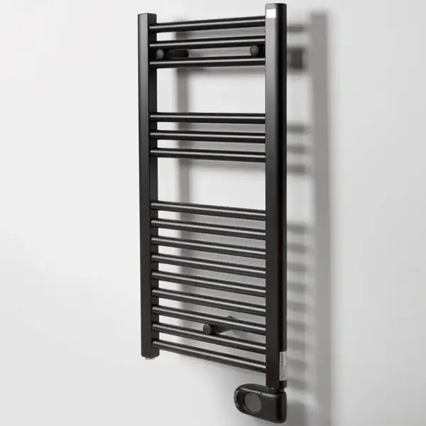 Рушникосушка електрична Zehnder Aura 1226х500мм, 750 Вт, чорний матовий (PBEBZ-120-50-MQ)