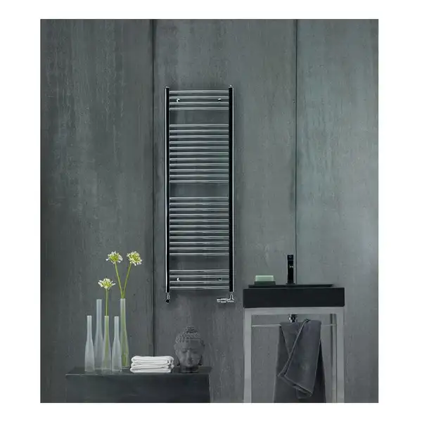Полотенцесушитель електричний Zehnder Aura 1226х500мм, 300 Вт, хром (PBECZ-120-50-MQ)