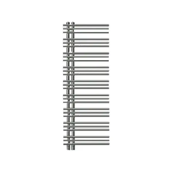 Полотенцесушитель водяний Zehnder Yucca Asym 1304x378 300 Вт, хром (YAC-130-040 Chrome)