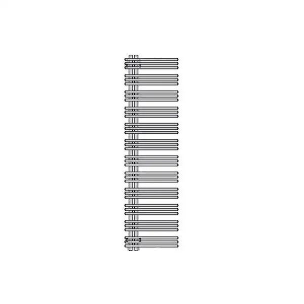 Полотенцесушитель електричний Zehnder Yucca Asym 1329х578 300 Вт, хром (YAECR-130-60/GD Chrome) (YAECR-130-60_GD Chrome)
