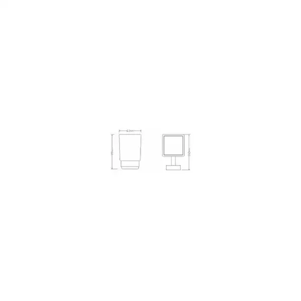 склянка з утримувачем Omnires Lift chrome (8158CR)