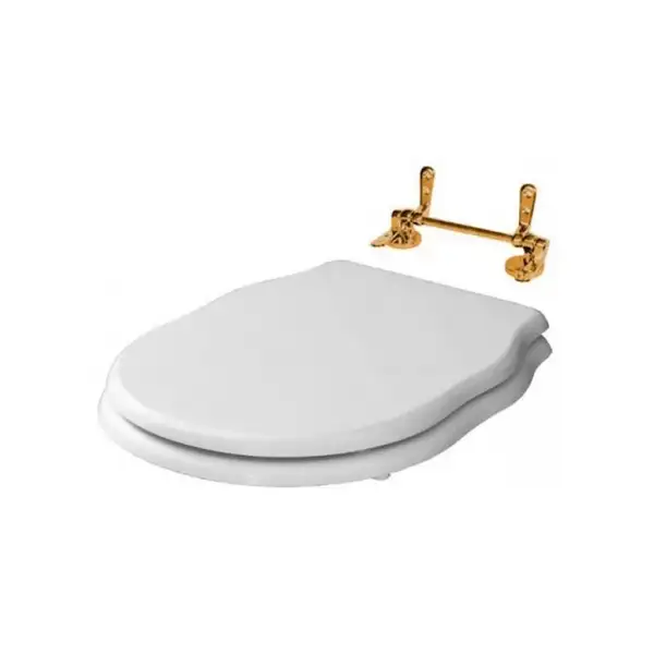 Кришка Artceram Hermitage Soft-close, білий/бронза (HEA005 01; 72)