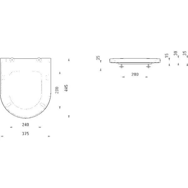 Кришка для унітазу в/п Kartell H8913310000001 Laufen Швейцарія