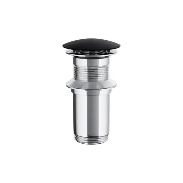Донный клапан для умывальника Corsan KLIK-KLAK BLACK без перелива черный (MU03BL)