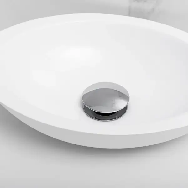 Донный клапан для умывальника Yoka KLIK-KLAK CHROME с переливом хром (BK.POP-14-ZP-CHR)