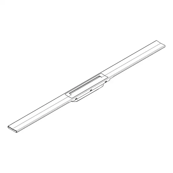 Трап для душу 100 см Hansgrohe RainDrain Flex, шліфований чорний хром  56046340