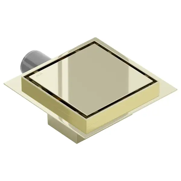 Трап для душа MEXEN FLAT GOLD 12х12 золотой, квадратный (MEX-1510012) Трап для душа MEXEN FLAT GOLD 12х12 золотой, квадратный (MEX-1510012)
