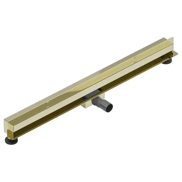 Трап для душа MEXEN FLAT WALL 2в1 настенный GOLD золотой 120 см (MEX-1530120)