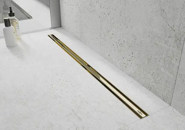 Трап для душа MEXEN FLAT 360° SLIM GOLD золотой 60 см (MEX-1541060)