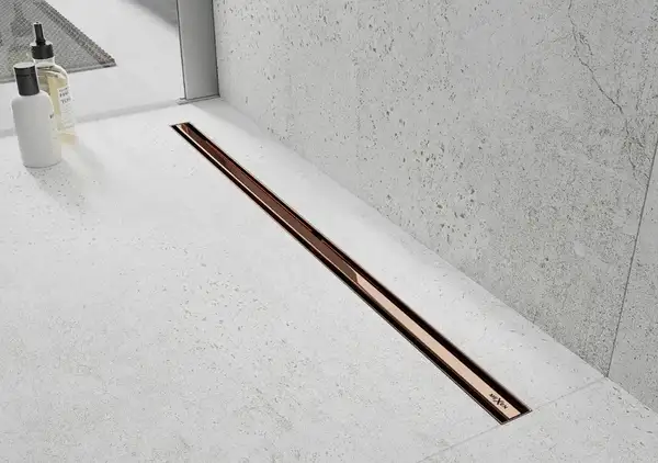 Трап для душа MEXEN FLAT 360° SLIM ROSE GOLD розовое золото 90 см (MEX-1641090) Трап для душа MEXEN FLAT 360° SLIM ROSE GOLD розовое золото 90 см (MEX-1641090)