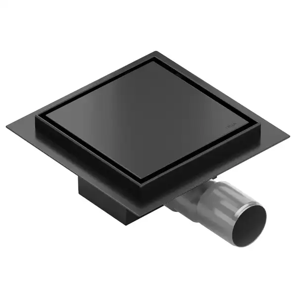 Трап для душа MEXEN FLAT BLACK 12х12 черный, квадратный (MEX-1710012) Трап для душа MEXEN FLAT BLACK 12х12 черный, квадратный (MEX-1710012)