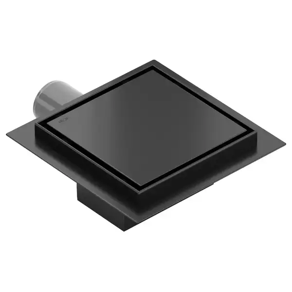 Трап для душа MEXEN FLAT BLACK 12х12 черный, квадратный (MEX-1710012) Трап для душа MEXEN FLAT BLACK 12х12 черный, квадратный (MEX-1710012)