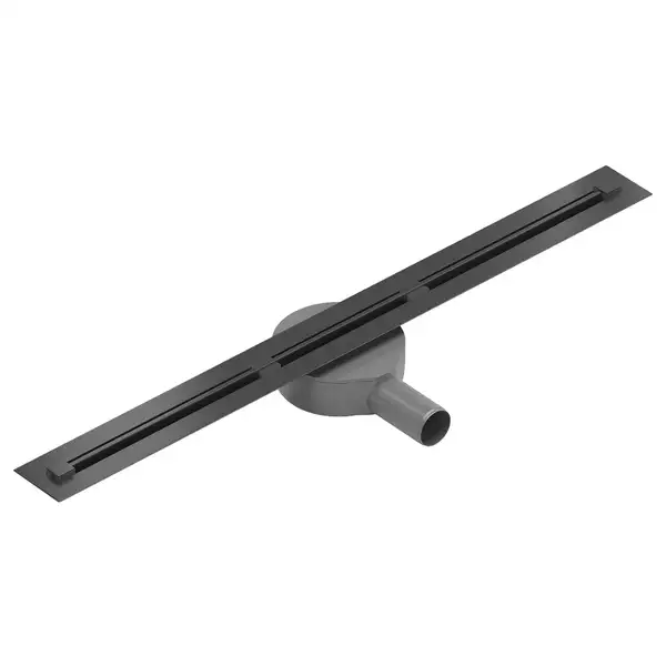 Трап для душа MEXEN FLAT 360° SUPER SLIM BLACK черный 60 см (MEX-1751060)