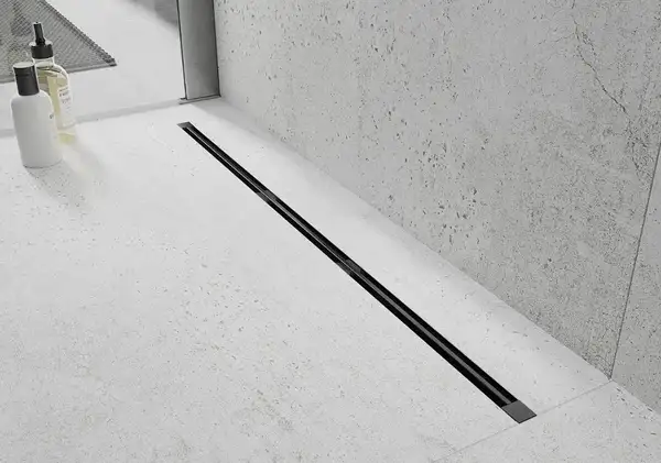Трап для душа MEXEN FLAT 360° SUPER SLIM BLACK черный 100 см (MEX-1751100)