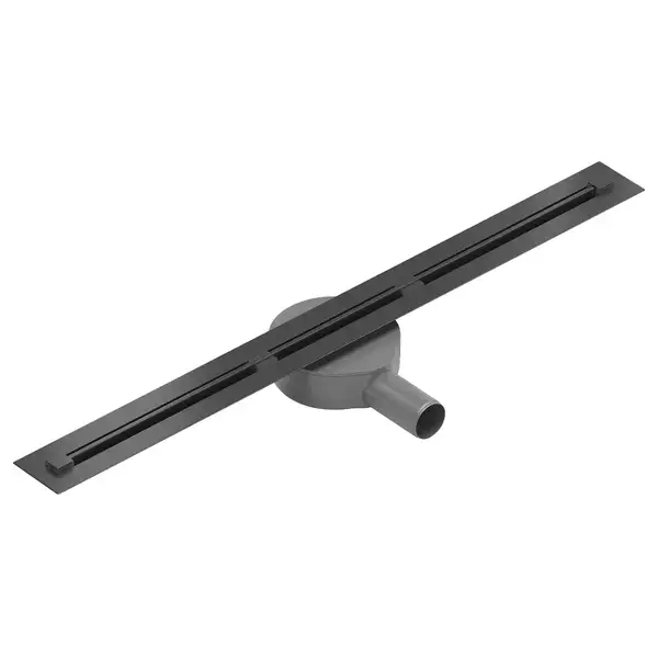 Трап для душа MEXEN FLAT 360° SUPER SLIM BLACK черный 180 см (MEX-1751180)