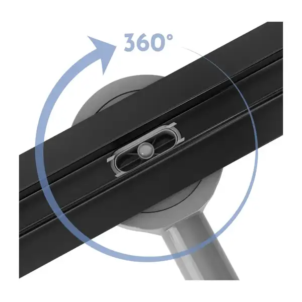 Rea Neox 80 Slim Pro Трап для душу, чорний (REA-G2710)