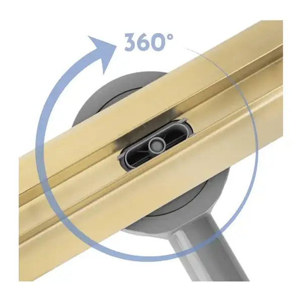 Rea Neox 60 Slim Pro Трап для душу, золотий (REA-G2717)