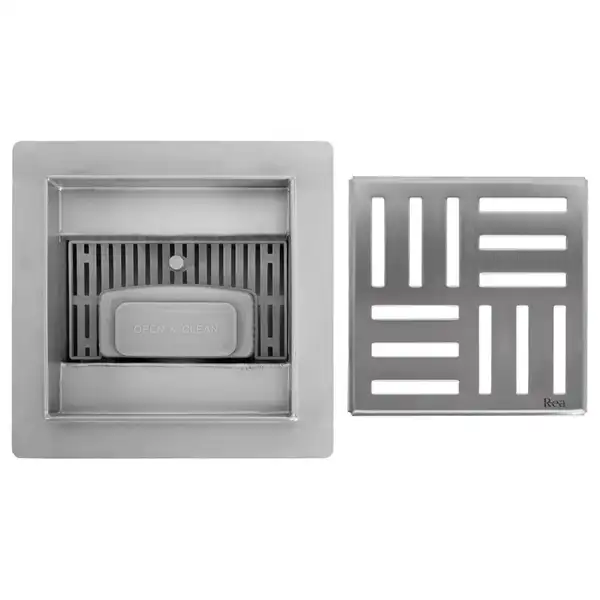 Трап для душа REA CROSS 12x12 NICKIEL BRUSHED (REA-G6200) Трап для душа REA CROSS 12x12 NICKIEL BRUSHED (REA-G6200)