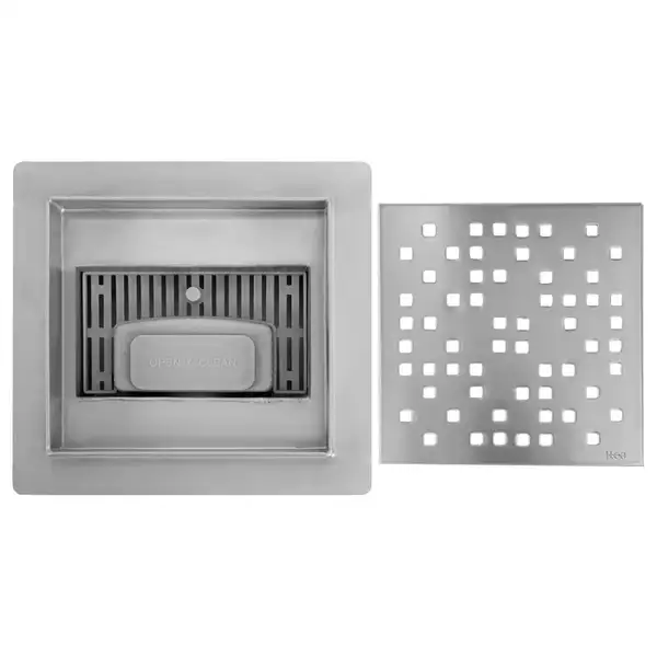 Трап для душа REA DOTS 15x15 NICKIEL BRUSHED (REA-G6203) Трап для душа REA DOTS 15x15 NICKIEL BRUSHED (REA-G6203)