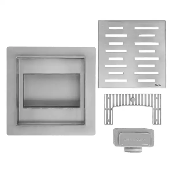 Трап для душа REA LINE 15x15 NICKIEL BRUSHED (REA-G6205) Трап для душа REA LINE 15x15 NICKIEL BRUSHED (REA-G6205)