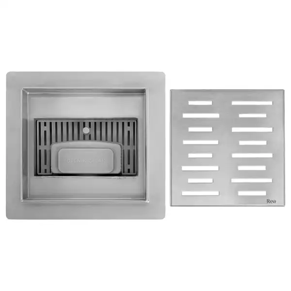 Трап для душа REA LINE 15x15 NICKIEL BRUSHED (REA-G6205) Трап для душа REA LINE 15x15 NICKIEL BRUSHED (REA-G6205)