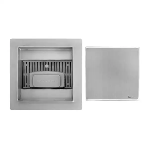 Трап для душа REA NEO 12x12 NICKIEL BRUSHED (REA-G6206)