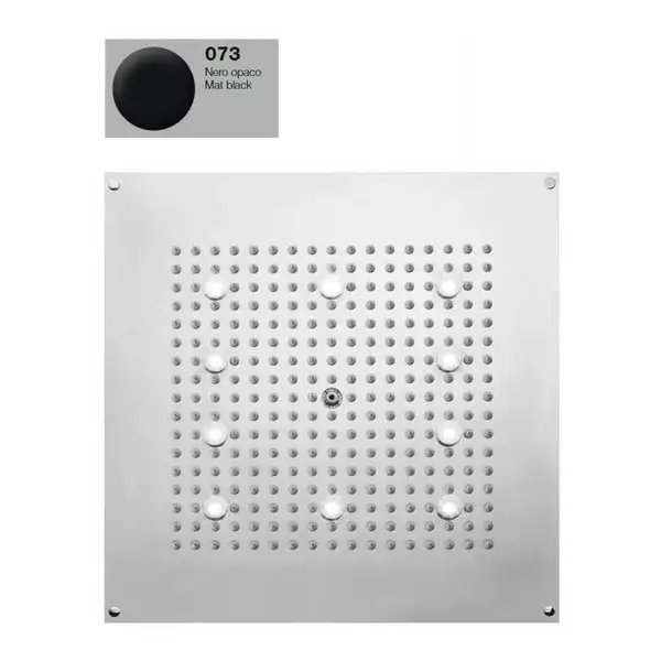 Душова лійка BOSSINI DREAM-CUBE 10 LED білий для підвісної стелі 47x47сm, mat black (H37453000073016)