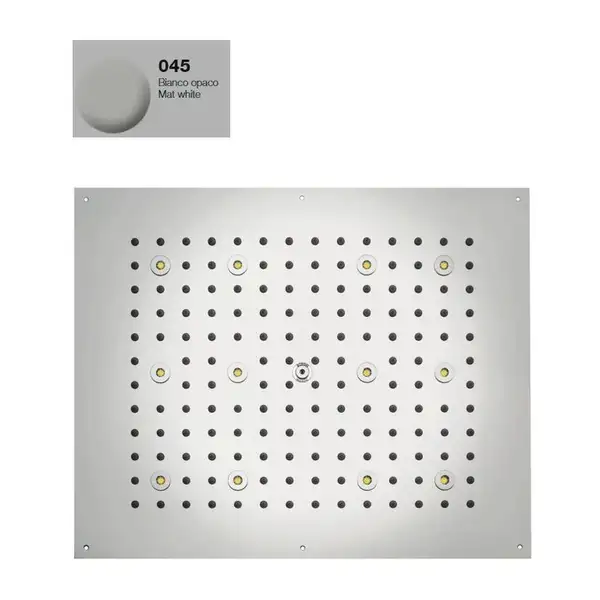Душова лійка BOSSINI DREAM-RECTANGULAR 12 LED RGB для підвісної стелі 57x47сm, хром (H37455000030016)